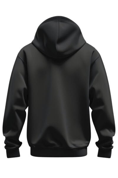 Siyah Kapşonlu Sweatshirt Tişört