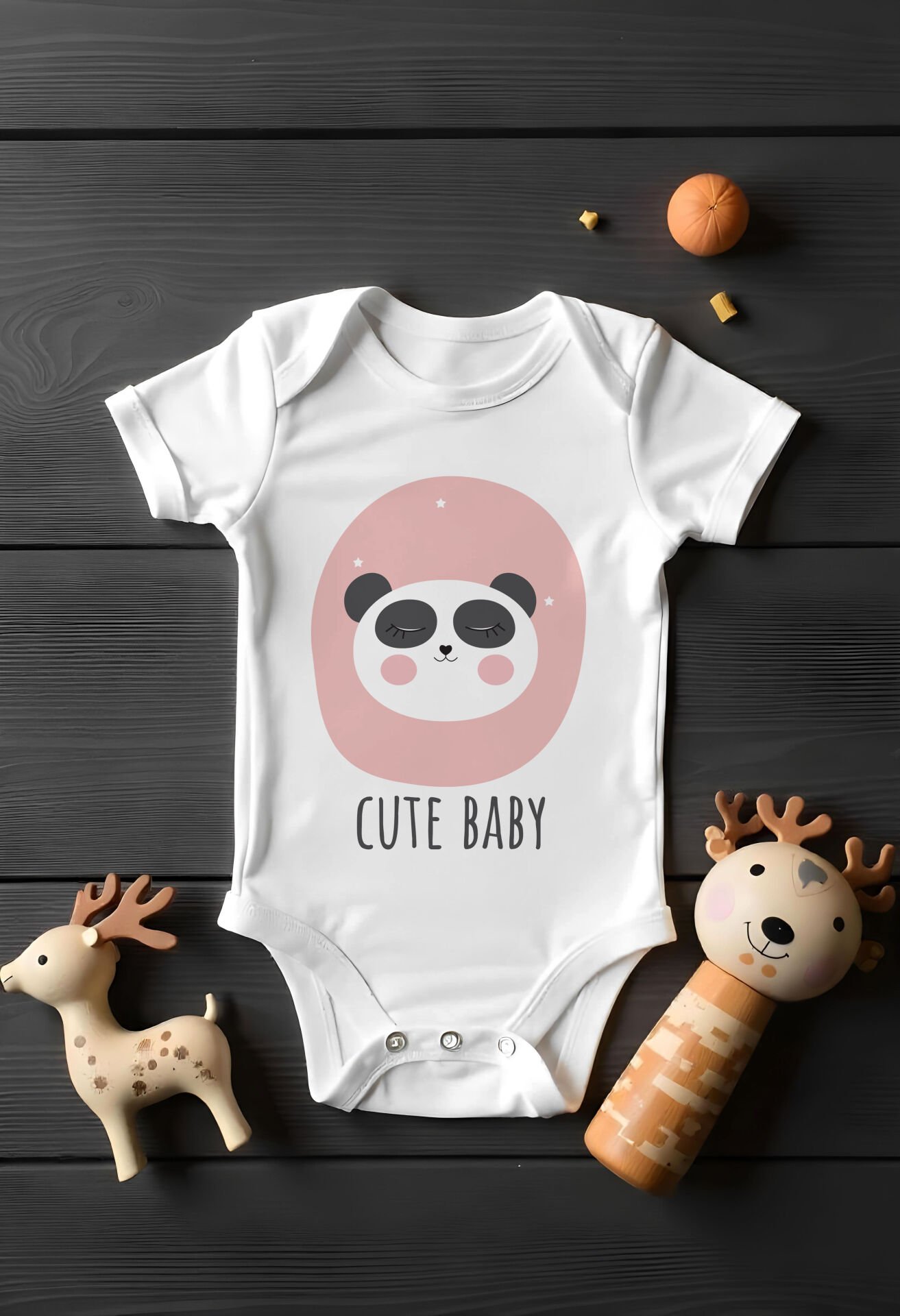 Panda Cute Baby Tasarım Bebek Zıbını