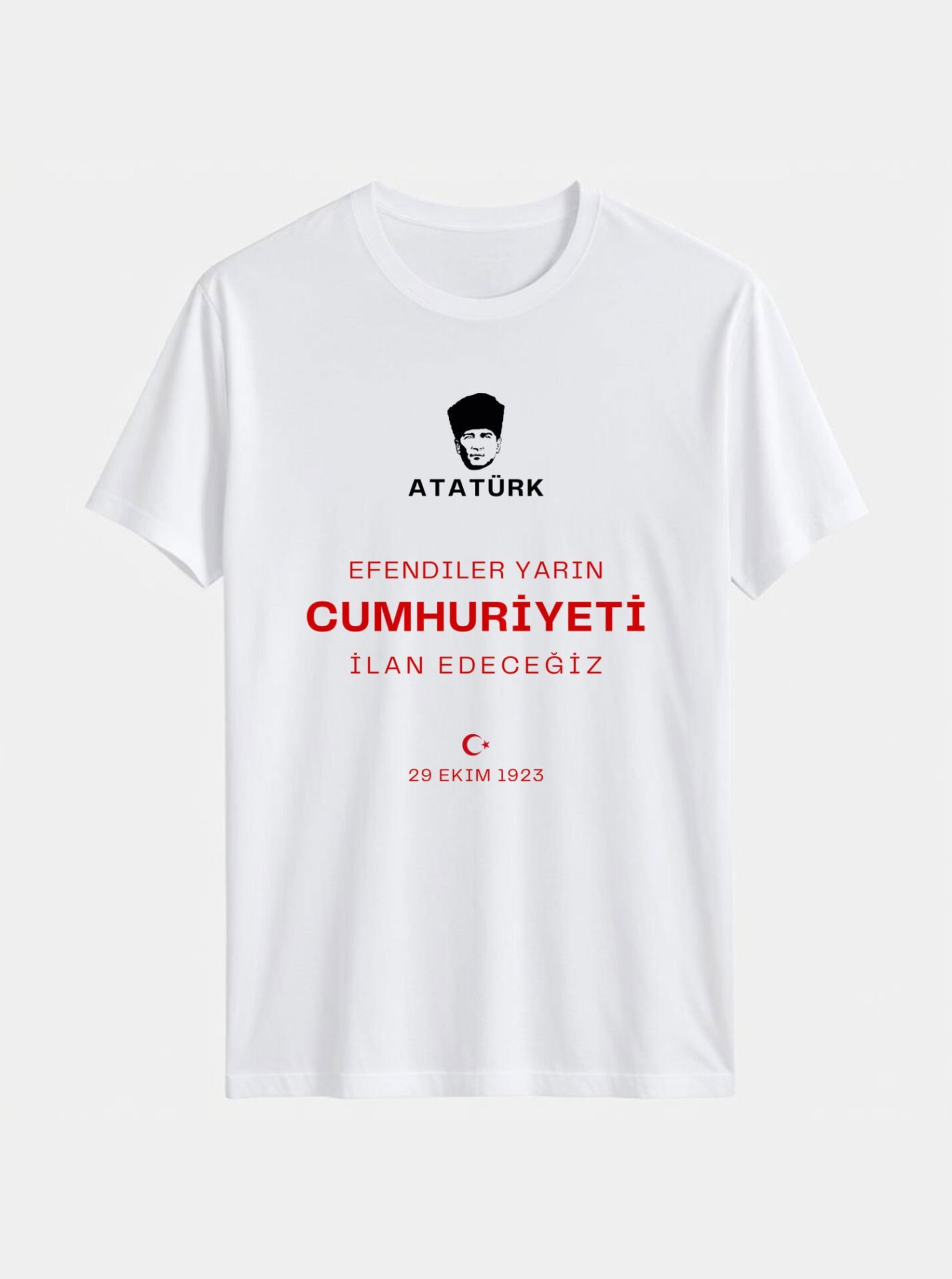 Atatürk ve cumhuriyet Temalı Tişört